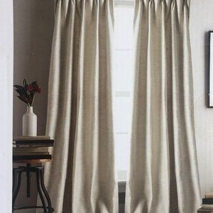 DKNY Ivory Striation Curtains
